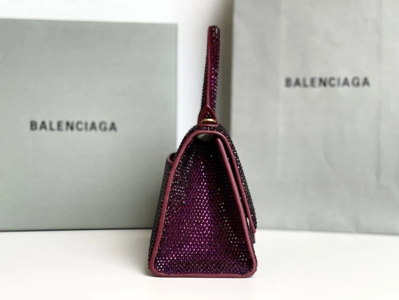 Balenciaga Jujube Red Hourglass Diamond Bag - Luxe Elegance Reliable 72583