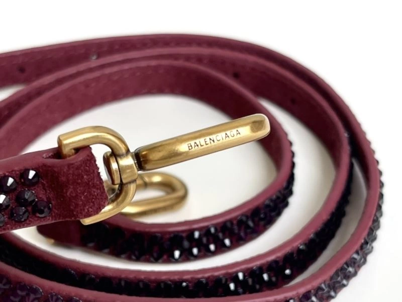 Balenciaga Jujube Red Hourglass Diamond Bag - Luxe Elegance Reliable 72583