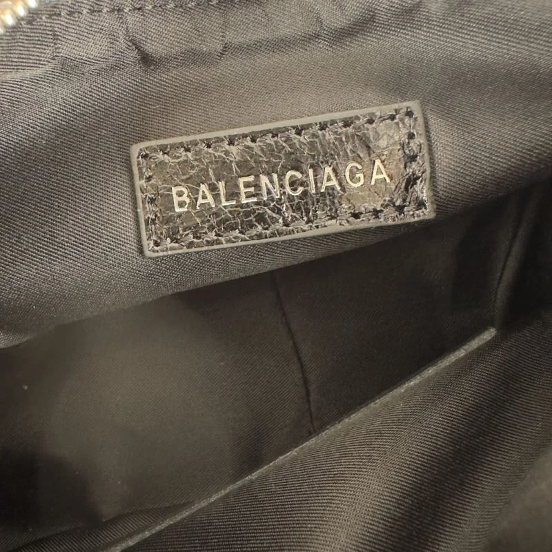 Balenciaga Le Cagole Dark Blue Denim Half-Moon Shoulder Bag Bold 38389