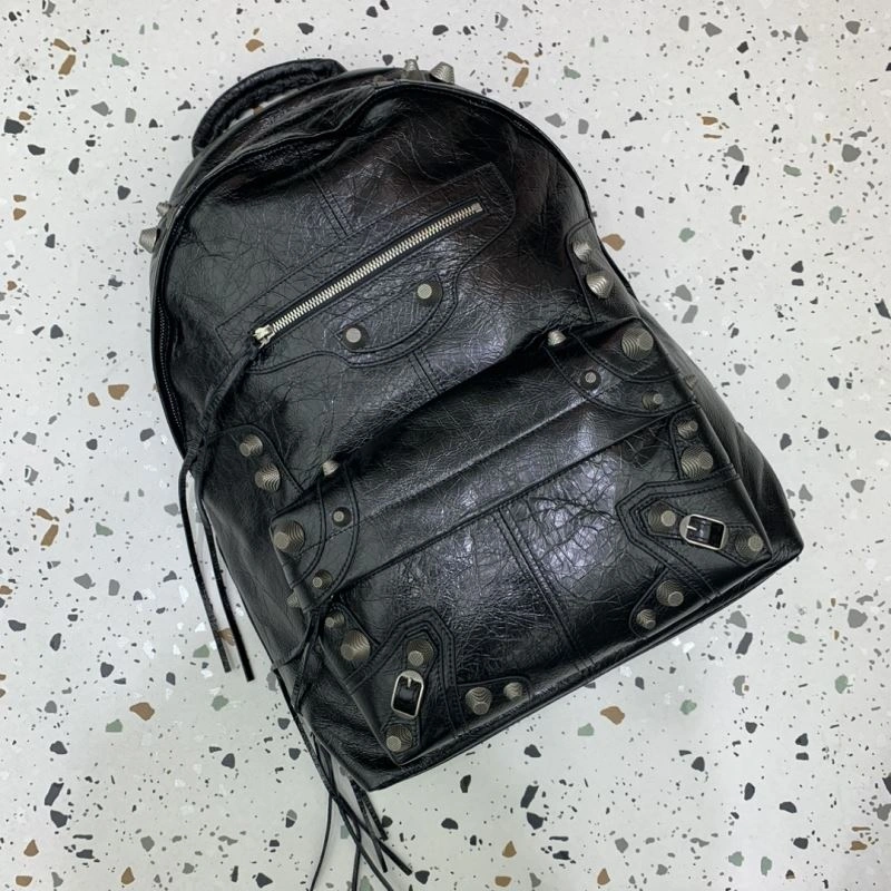 Balenciaga Le Cagole Edgy Studded Backpack - Parisian OdorResistant 72724