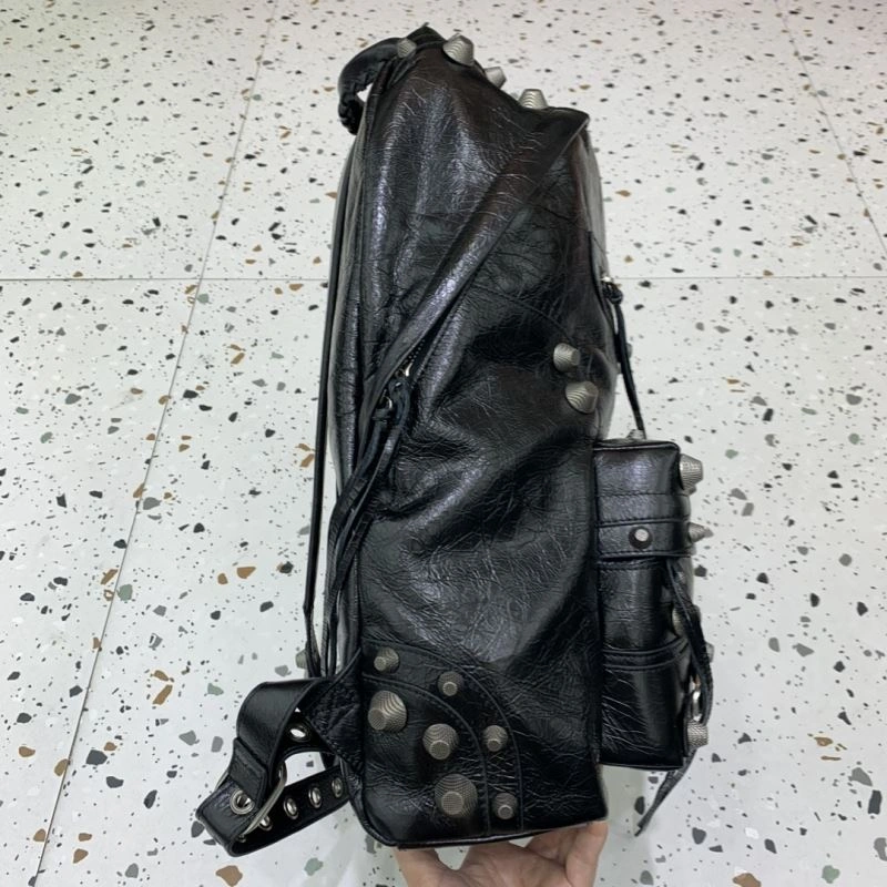 Balenciaga Le Cagole Edgy Studded Backpack - Parisian OdorResistant 72724