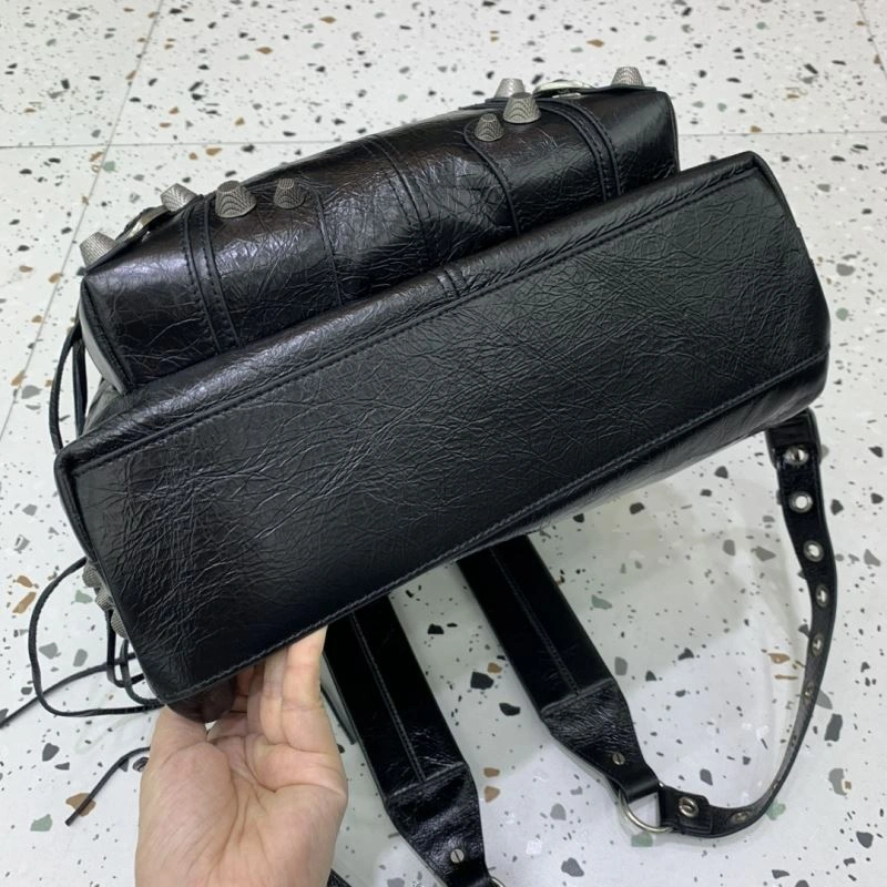 Balenciaga Le Cagole Edgy Studded Backpack - Parisian OdorResistant 72724
