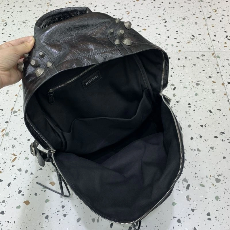 Balenciaga Le Cagole Edgy Studded Backpack - Parisian OdorResistant 72724