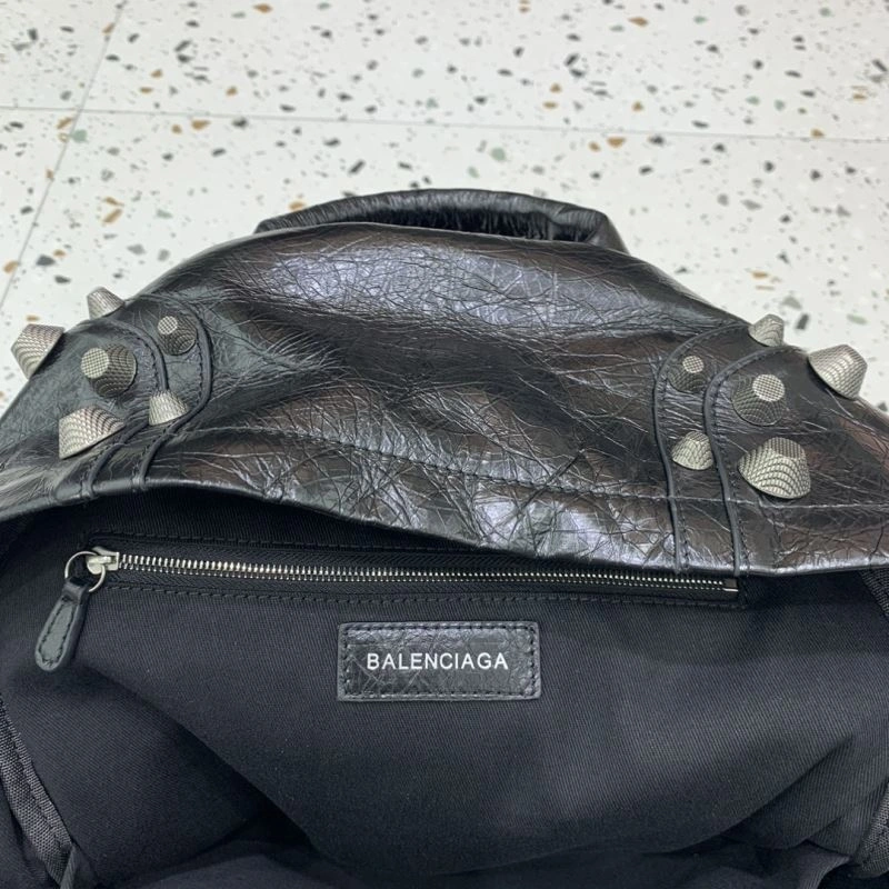 Balenciaga Le Cagole Edgy Studded Backpack - Parisian OdorResistant 72724
