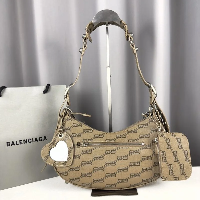 Balenciaga Le Cagole Half-Moon Bag - Brown Old Flower Edition Comfortable 38390