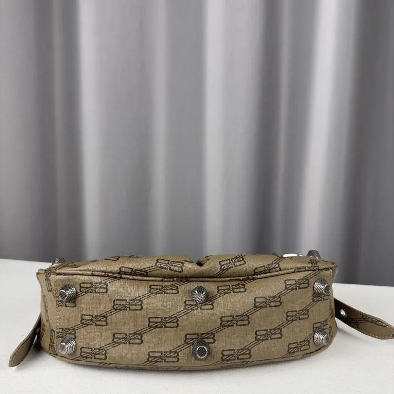 Balenciaga Le Cagole Half-Moon Bag - Brown Old Flower Edition Comfortable 38390