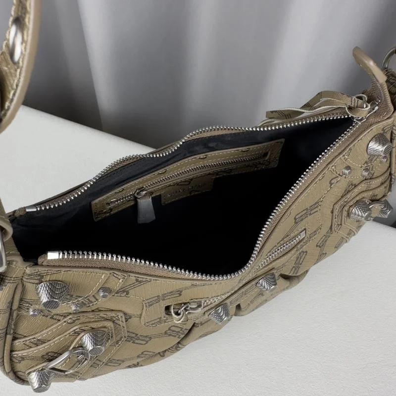 Balenciaga Le Cagole Half-Moon Bag - Brown Old Flower Edition Comfortable 38390