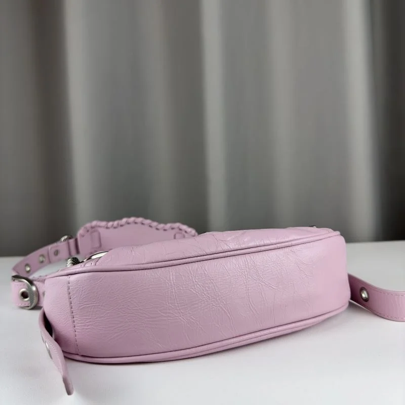 FreshLook Balenciaga Le Cagole Half-Moon Crossbody Bag with Heart Mirror 38386