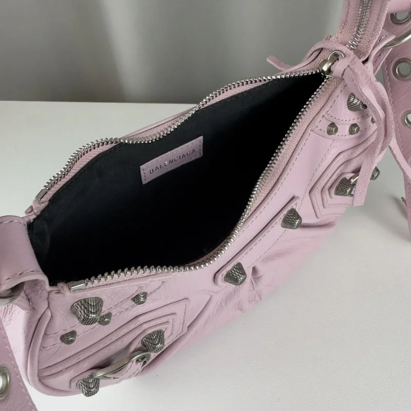 FreshLook Balenciaga Le Cagole Half-Moon Crossbody Bag with Heart Mirror 38386