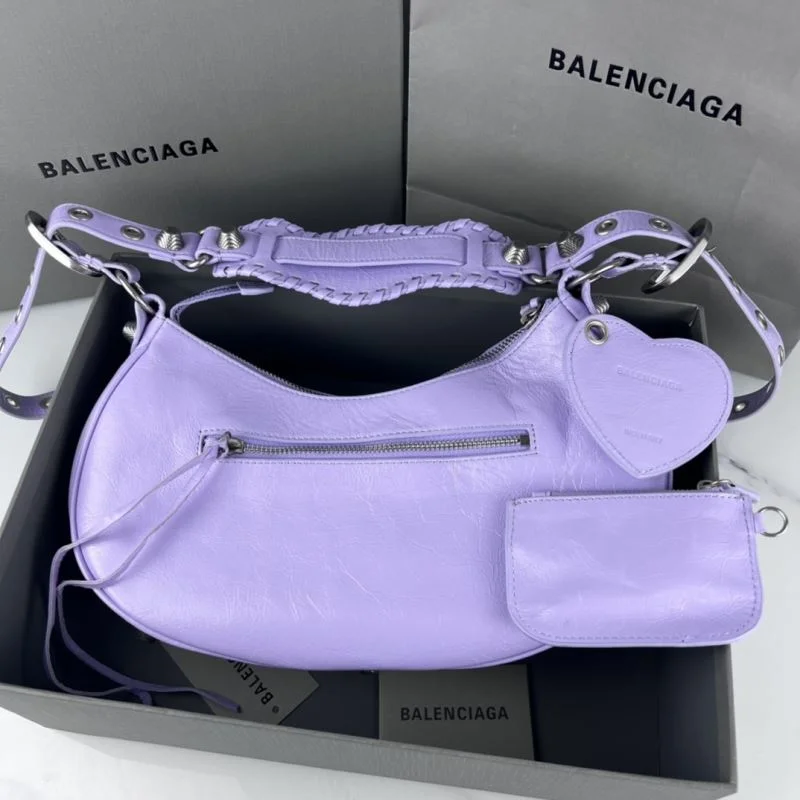Balenciaga Le Cagole Half-Moon Dumpling Bag - Retro SunProtective 38356
