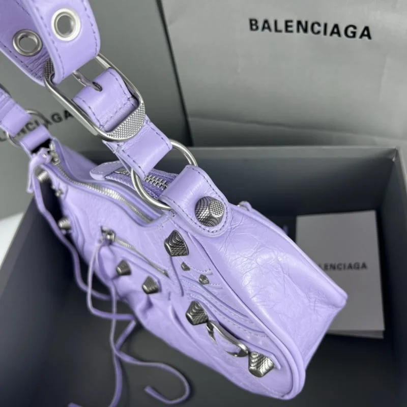 Balenciaga Le Cagole Half-Moon Dumpling Bag - Retro SunProtective 38356