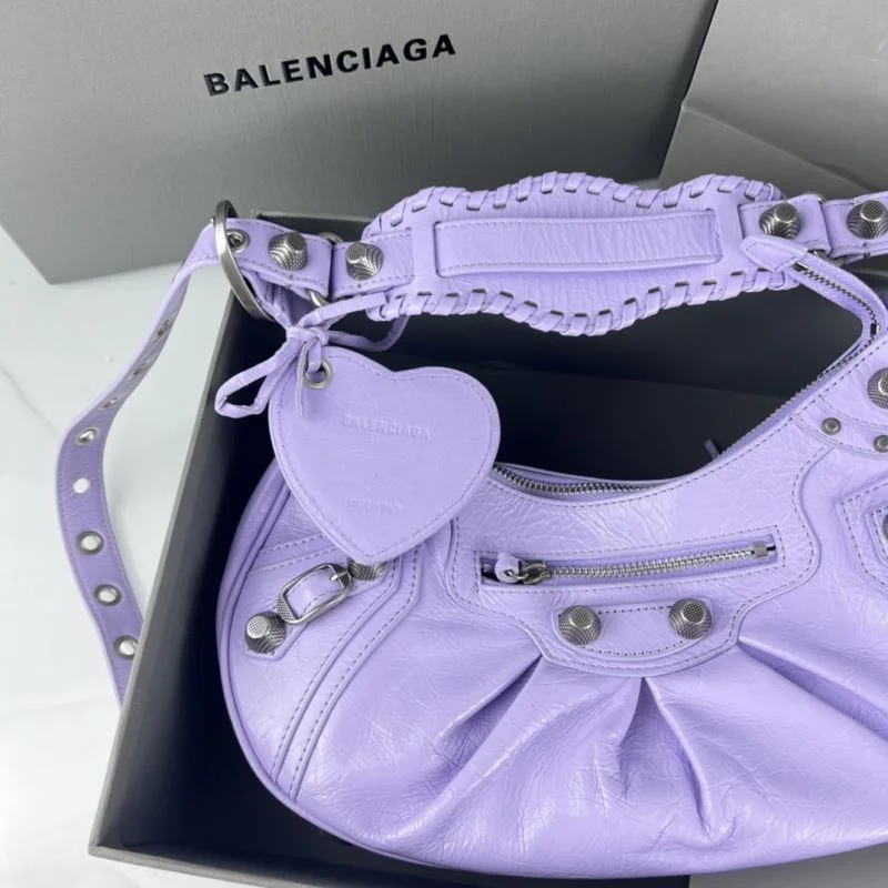 Balenciaga Le Cagole Half-Moon Dumpling Bag - Retro SunProtective 38356