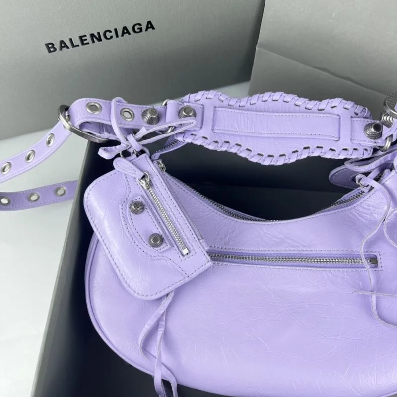 Balenciaga Le Cagole Half-Moon Dumpling Bag - Retro SunProtective 38356