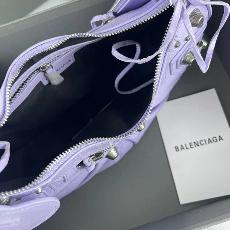 Balenciaga Le Cagole Half-Moon Dumpling Bag - Retro SunProtective 38356