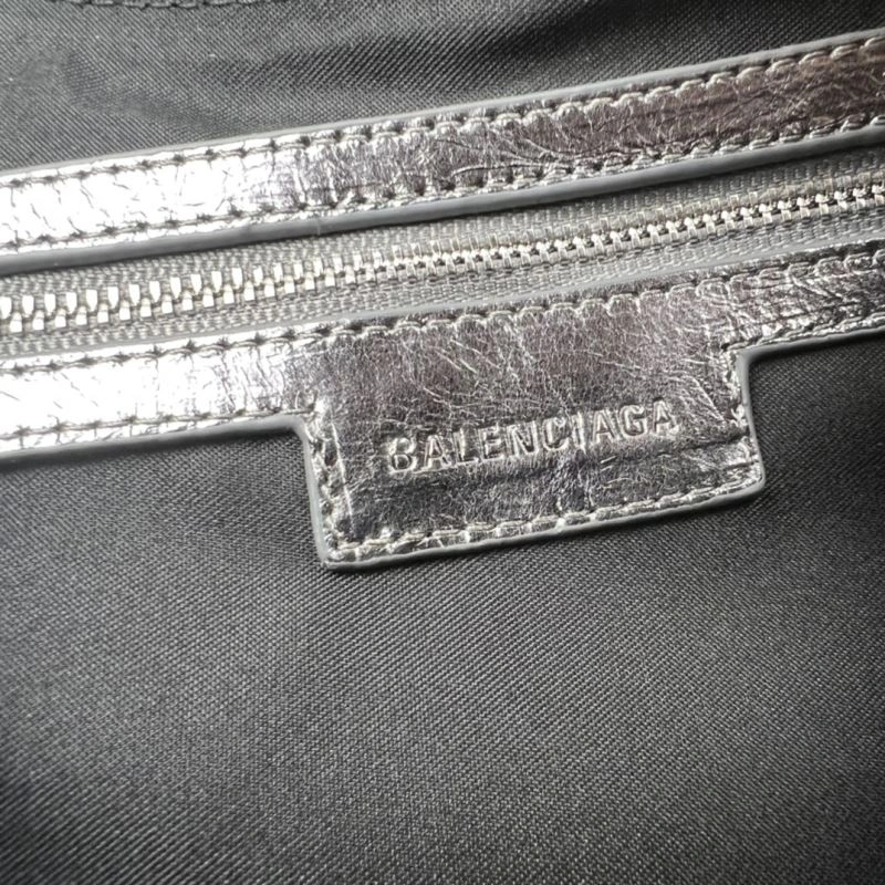 UrbanChic Balenciaga Le Cagole Half-Moon Dumpling Bag - Silver Edition 75360