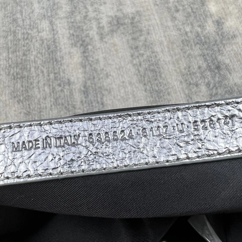 UrbanChic Balenciaga Le Cagole Half-Moon Dumpling Bag - Silver Edition 75360