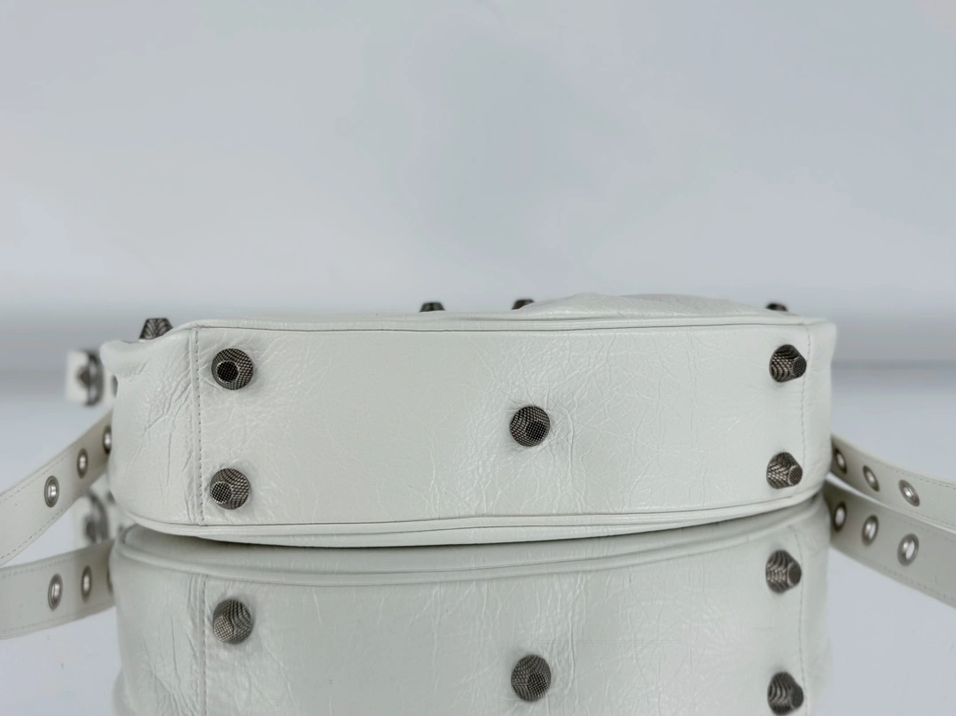 ModernLook Balenciaga Le Cagole Half-Moon Dumpling Bag with Silver Buckle 61074