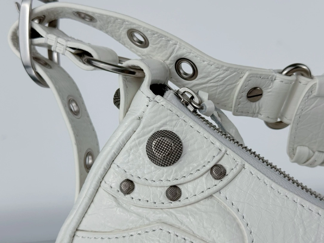 ModernLook Balenciaga Le Cagole Half-Moon Dumpling Bag with Silver Buckle 61074