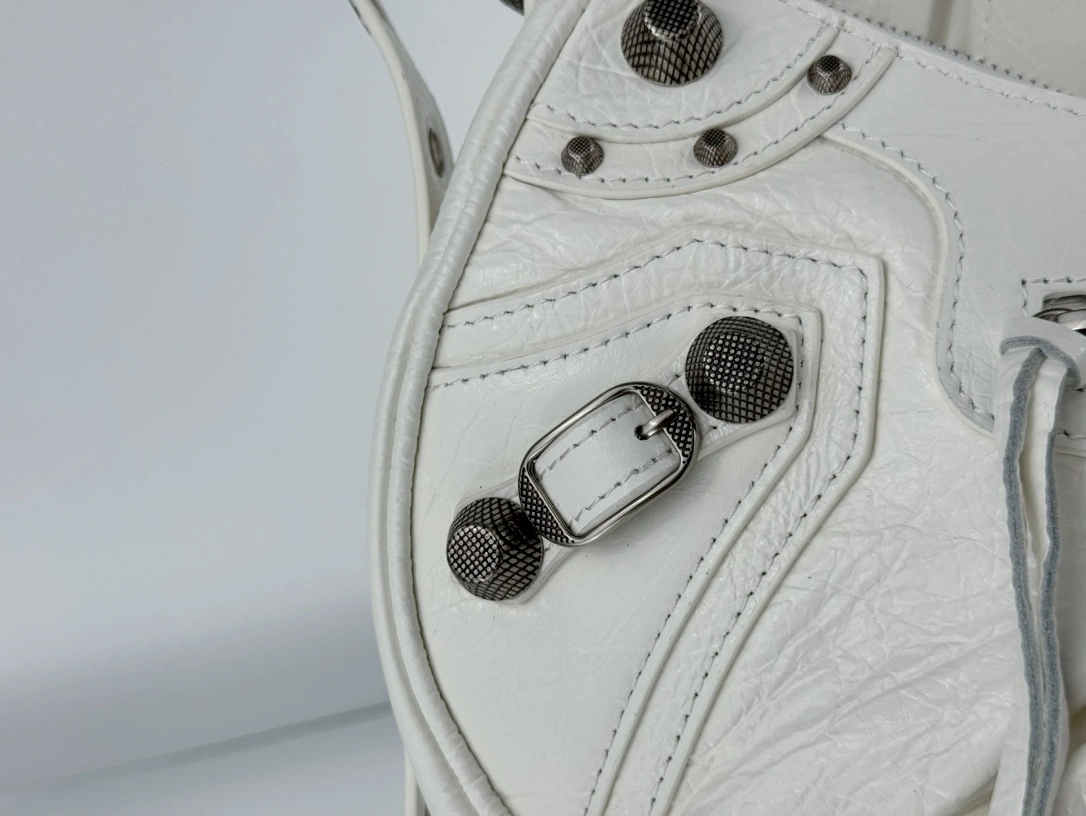 ModernLook Balenciaga Le Cagole Half-Moon Dumpling Bag with Silver Buckle 61074