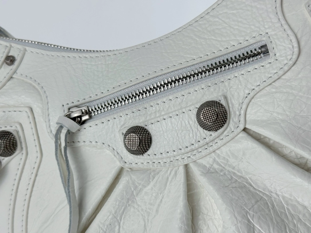 ModernLook Balenciaga Le Cagole Half-Moon Dumpling Bag with Silver Buckle 61074