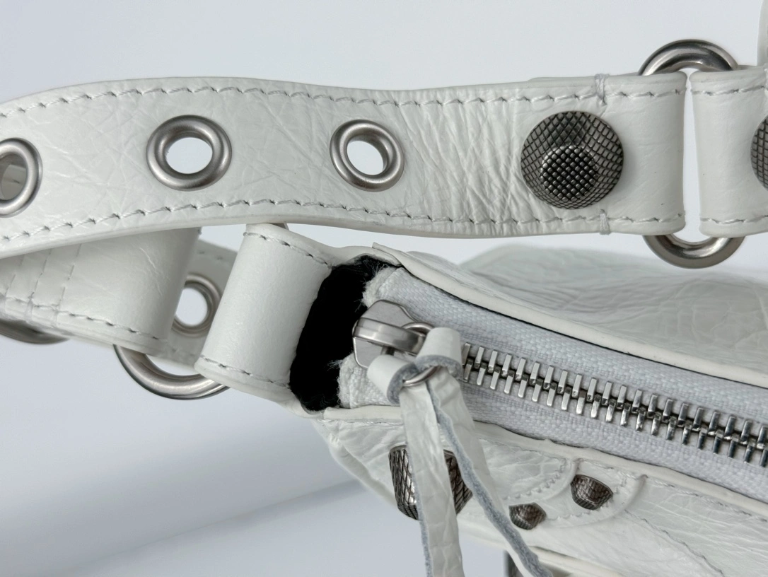 ModernLook Balenciaga Le Cagole Half-Moon Dumpling Bag with Silver Buckle 61074