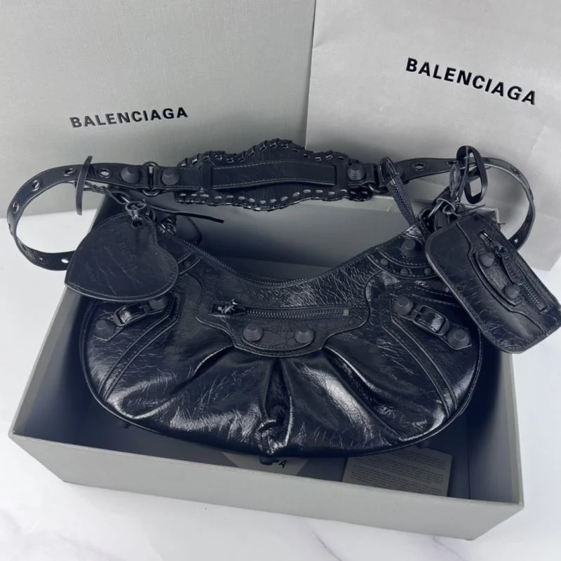 Balenciaga Le Cagole Half-Moon Motorcycle Dumpling Bag UrbanChic 38338