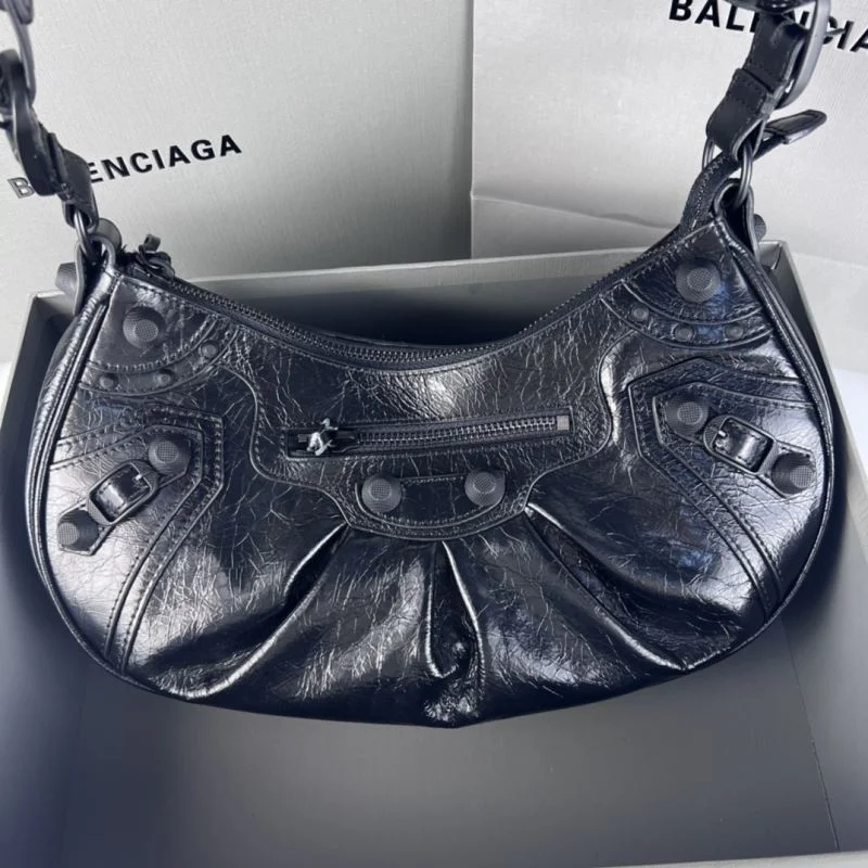 Balenciaga Le Cagole Half-Moon Motorcycle Dumpling Bag UrbanChic 38338