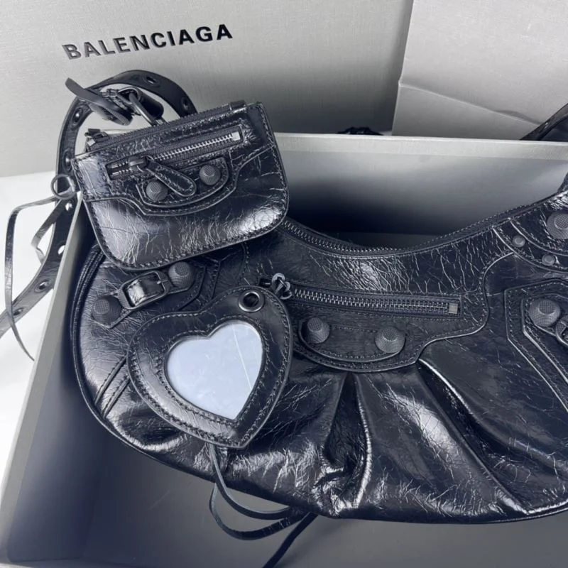 Balenciaga Le Cagole Half-Moon Motorcycle Dumpling Bag UrbanChic 38338