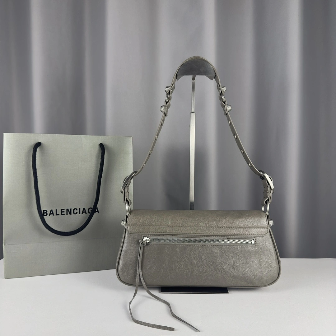 Effortless Balenciaga Le Cagole Large Lambskin Sling Bag 61090