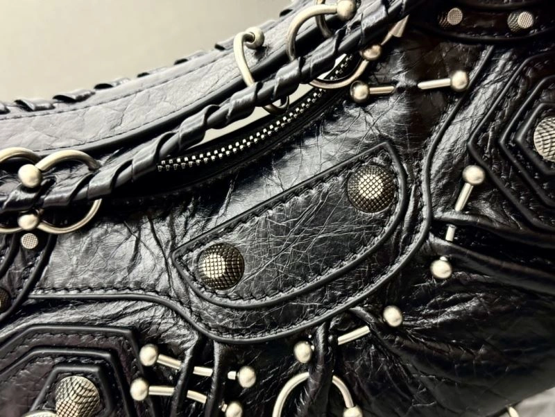 EasyMatch Balenciaga Le Cagole Limited Edition Studded Moto Bag 72693