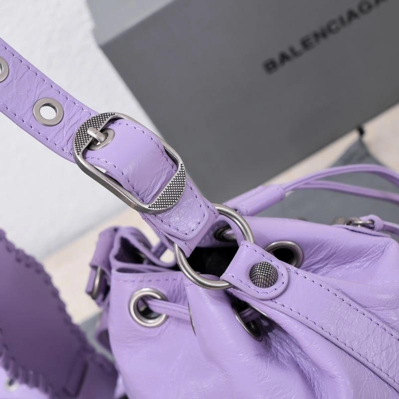 Balenciaga Le Cagole Luxe Heart Mirror Bucket Bag QuickDry 75341