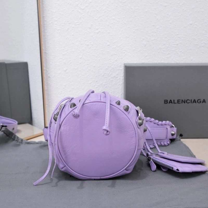 Balenciaga Le Cagole Luxe Heart Mirror Bucket Bag QuickDry 75341