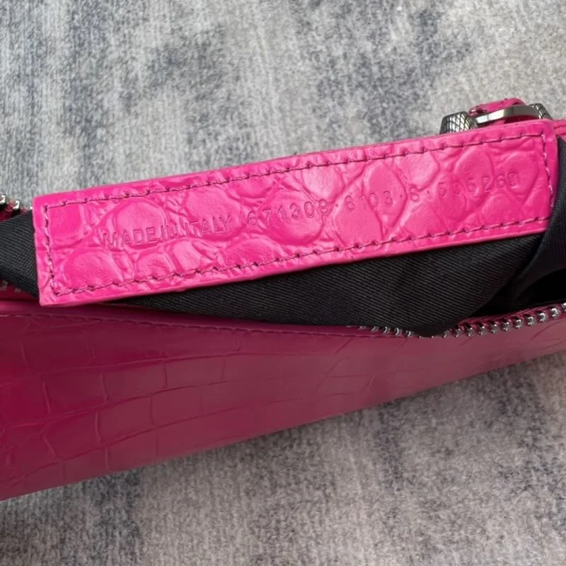 Seasonal Balenciaga Le Cagole Mini Crocodile Half-Moon Bag 38372