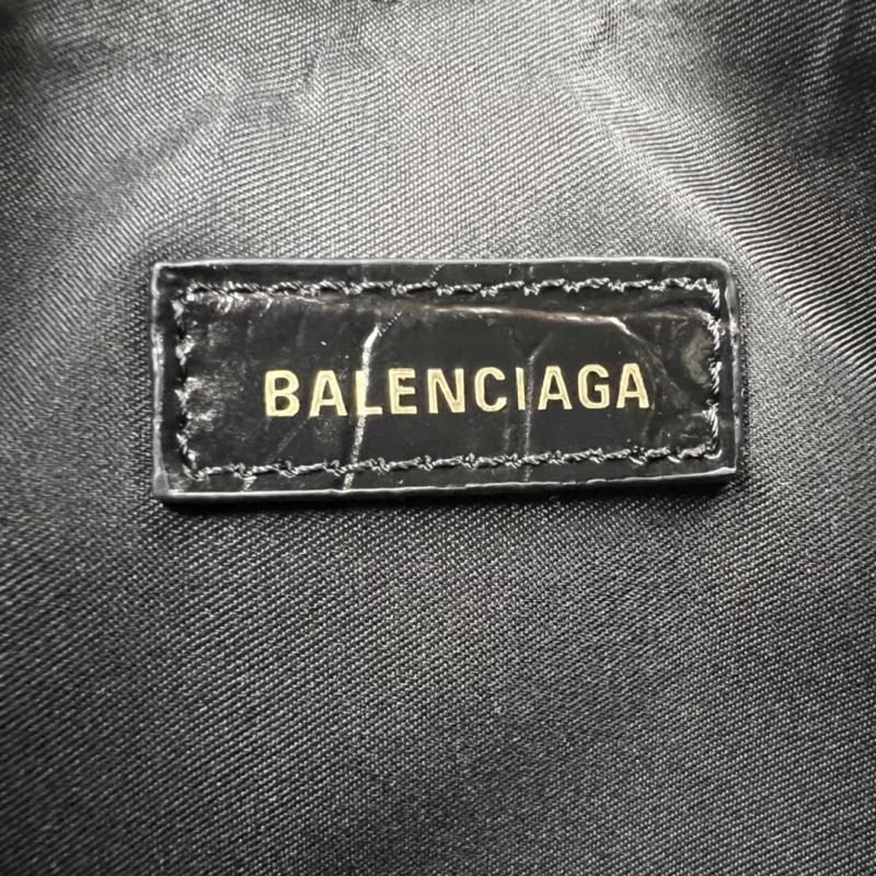 Balenciaga Le Cagole Mini Crocodile Half-Moon Bag Cozy 38357