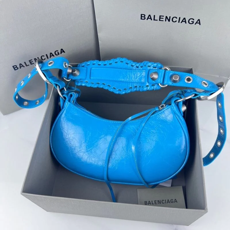 Flexible Balenciaga Le Cagole Mini Half-Moon Dumpling Bag 38346