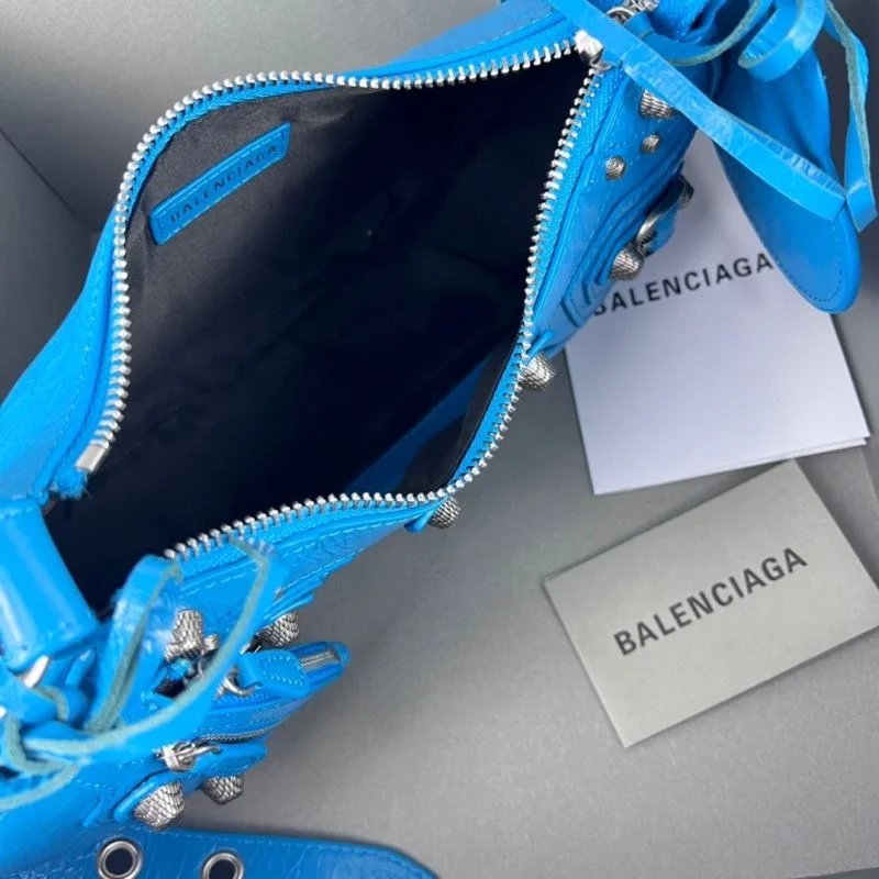 Flexible Balenciaga Le Cagole Mini Half-Moon Dumpling Bag 38346