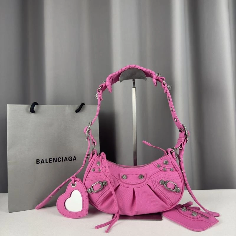 Balenciaga Le Cagole Mini Powder Blue Denim Shoulder Bag EasyMatch 78379