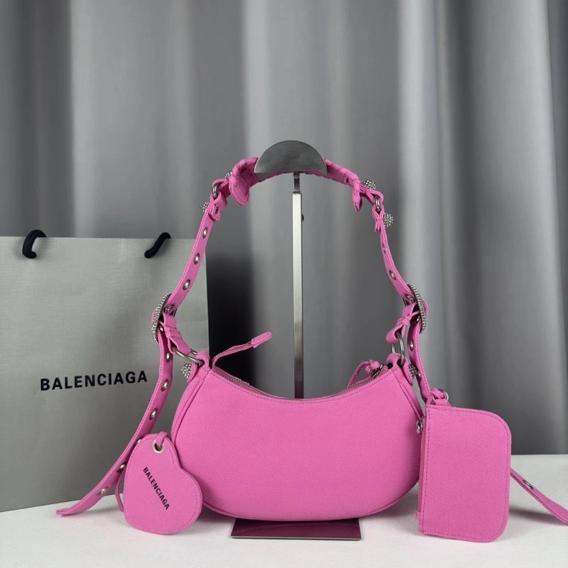 Balenciaga Le Cagole Mini Powder Blue Denim Shoulder Bag EasyMatch 78379