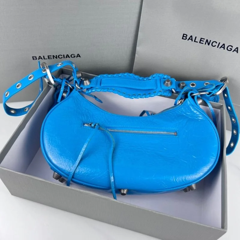 Balenciaga Le Cagole Retro Dumpling Bag in Light Blue Comfortable 38359