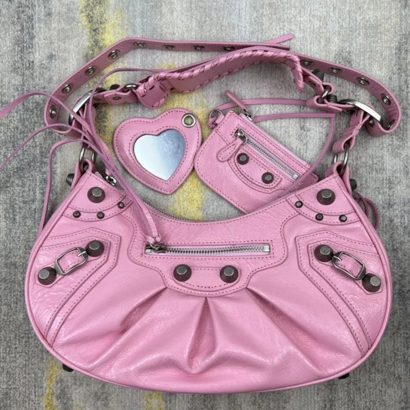 Balenciaga Le Cagole Retro Motorcycle Dumpling Bag QuickDry 38347