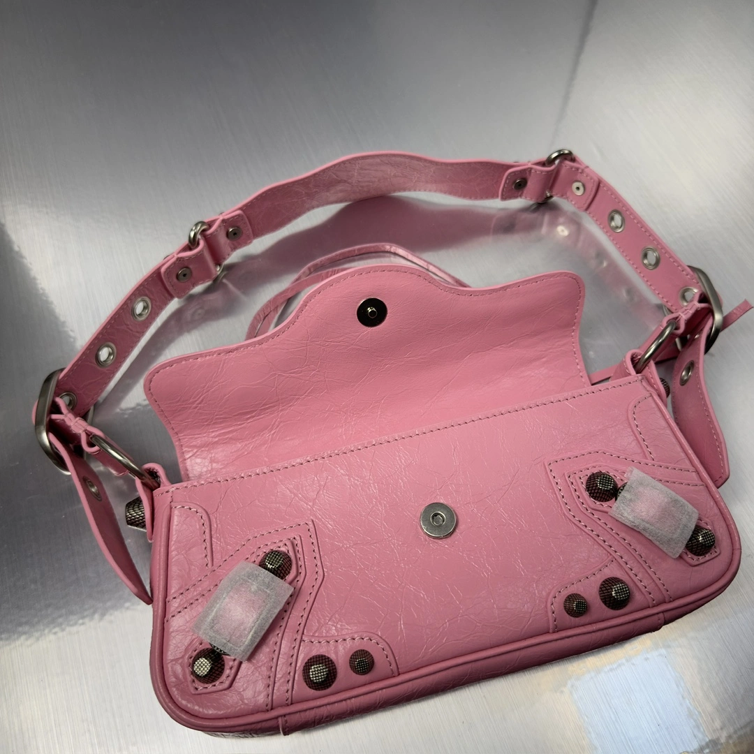 ZipUp Balenciaga Le Cagole Small Baguette Sling Bag in Lambskin 61083