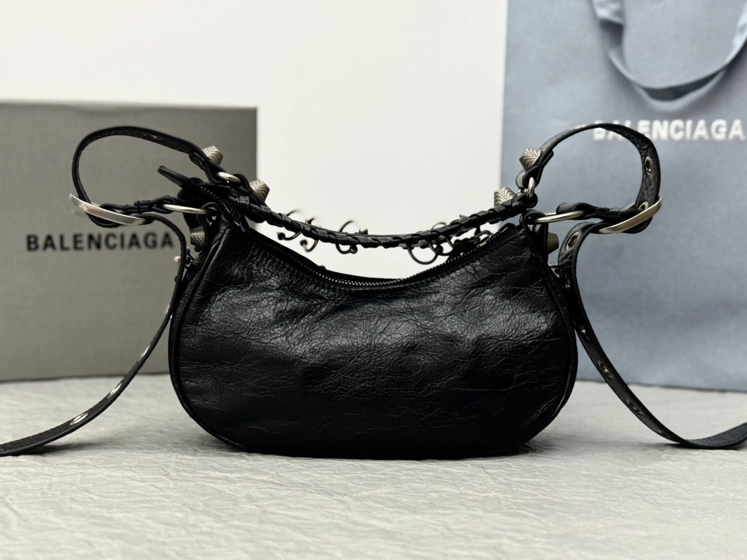 Balenciaga Le Cagole Studded Motorcycle Bag - Limited Edition Refined 61080