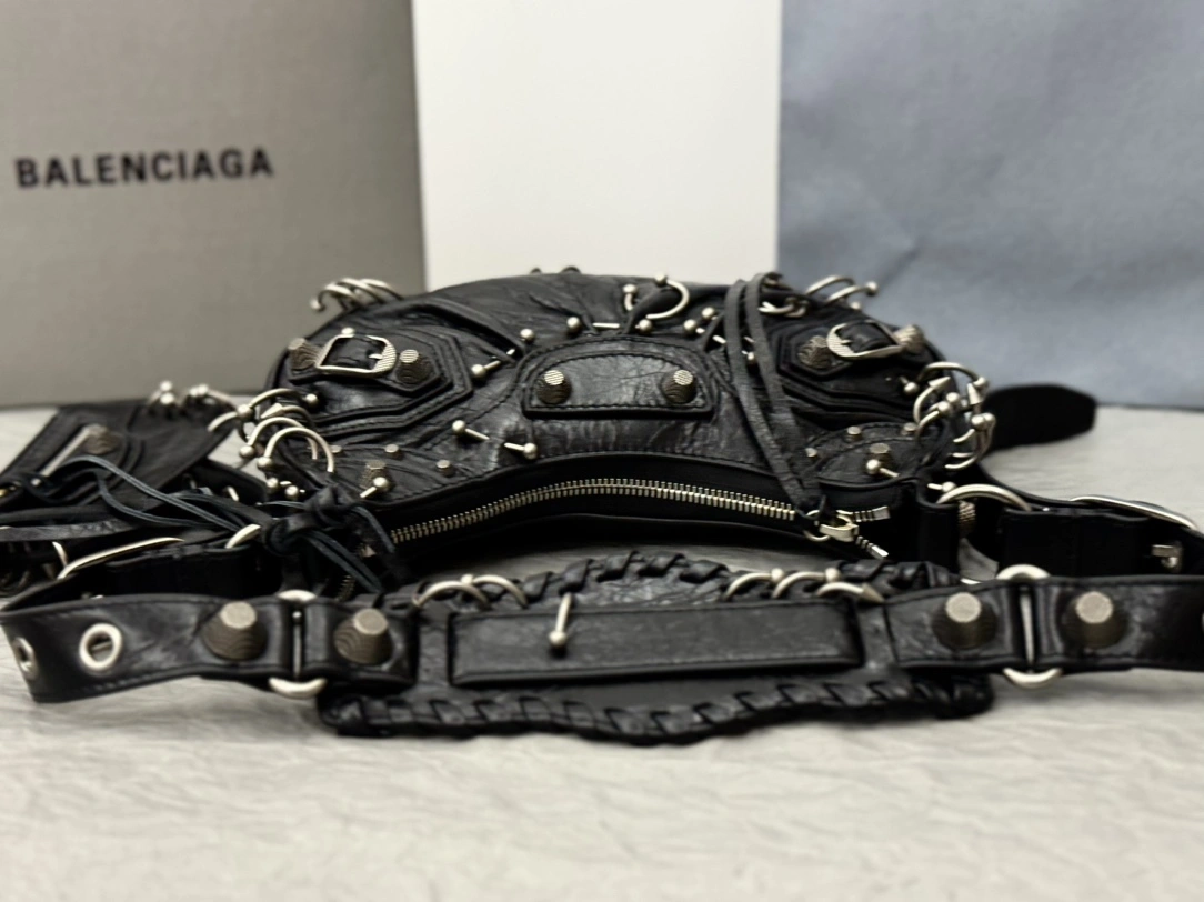 Balenciaga Le Cagole Studded Motorcycle Bag - Limited Edition Refined 61080