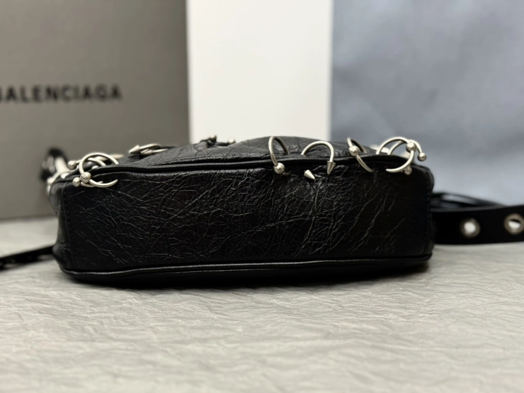 Balenciaga Le Cagole Studded Motorcycle Bag - Limited Edition Refined 61080