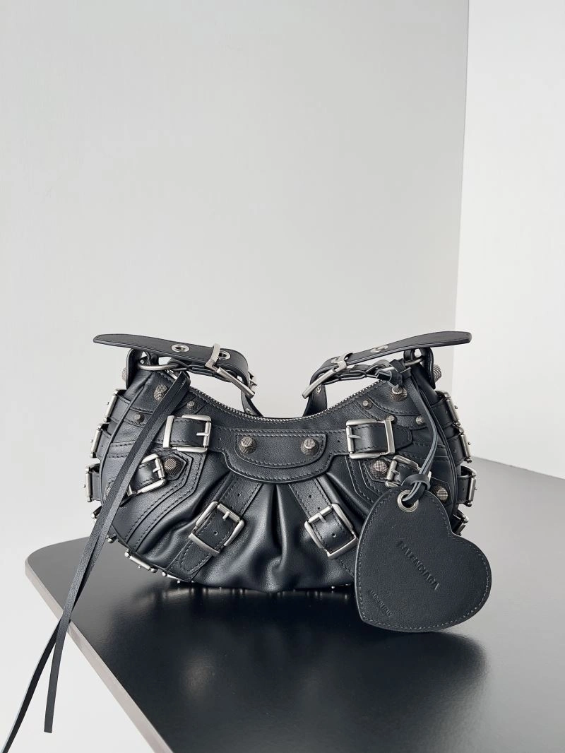Upgraded Balenciaga Le Cagole Vintage Buckle Half-Moon Handbag 72760