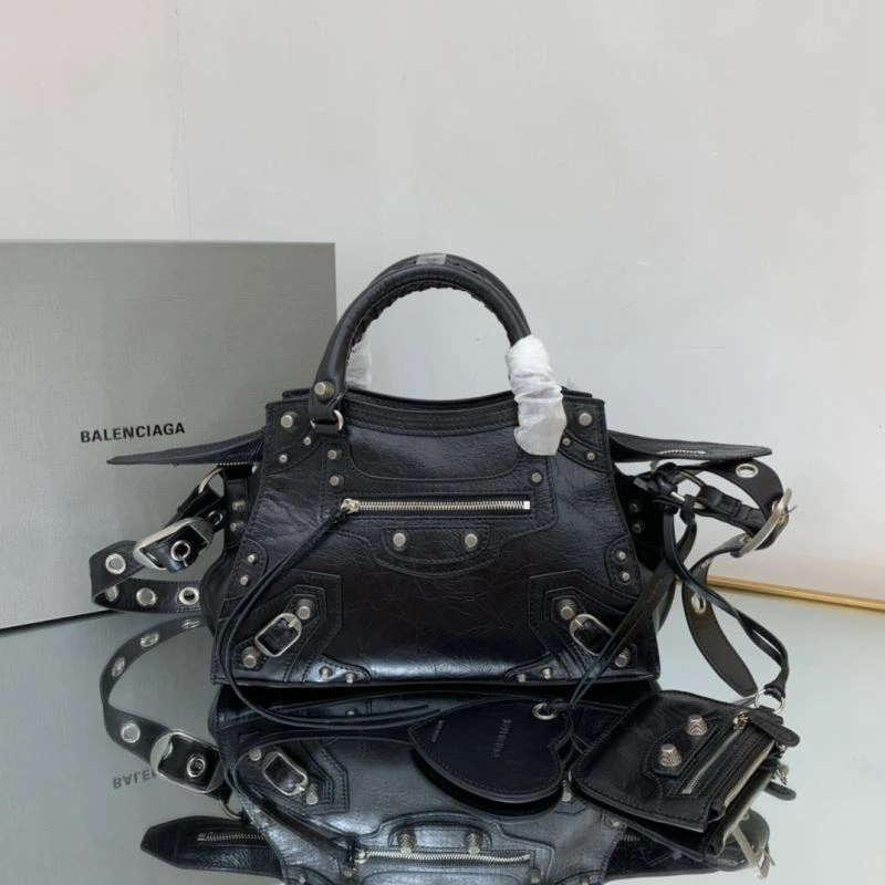 Balenciaga Le Cagole XS City Handbag - Neon Retro WrinkleFree 78779
