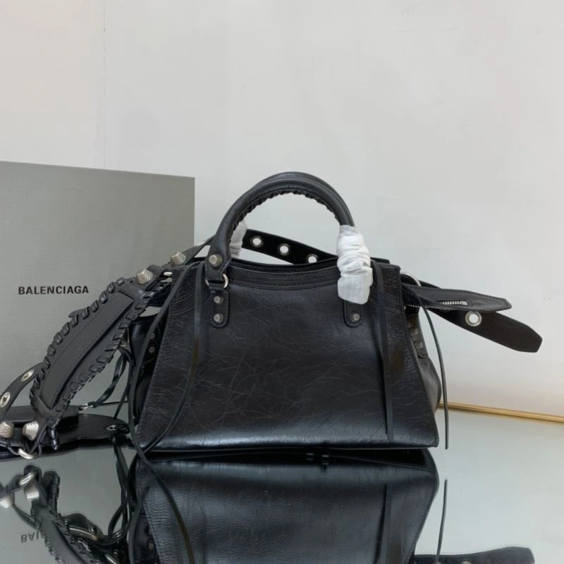 Balenciaga Le Cagole XS City Handbag - Neon Retro WrinkleFree 78779