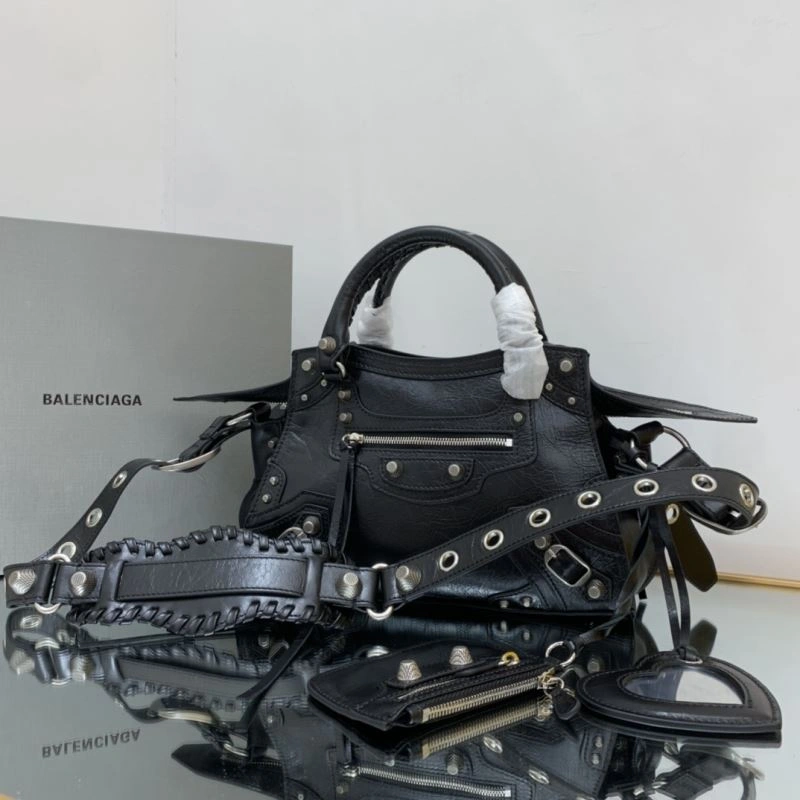 Balenciaga Le Cagole XS City Handbag - Neon Retro WrinkleFree 78779