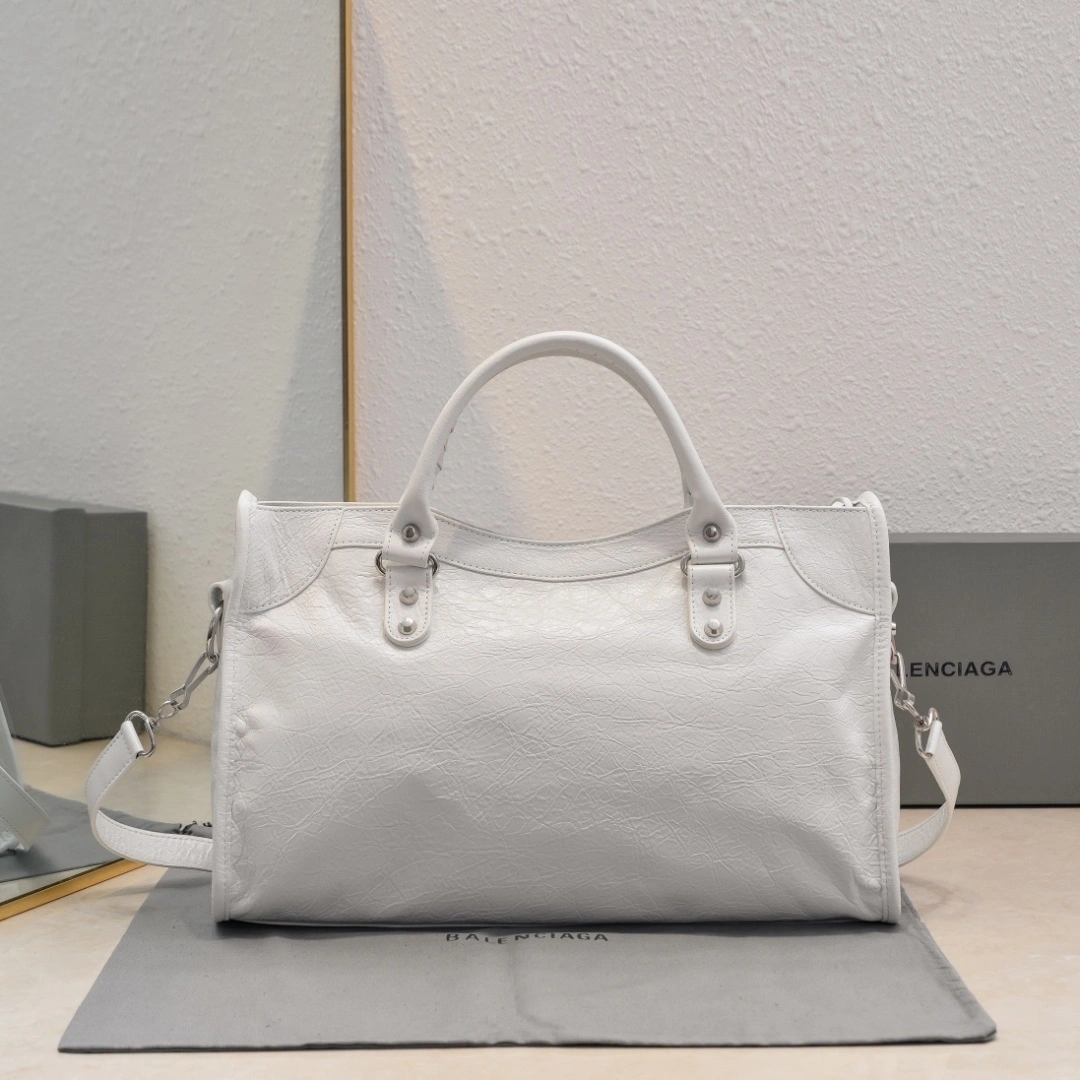 OdorResistant Balenciaga Lie City 2024 Motorcycle Bag - Vintage Revived 61031