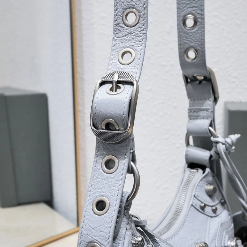 Balenciaga Light Gray Crescent Bag - 26cm Size Sleek 72716